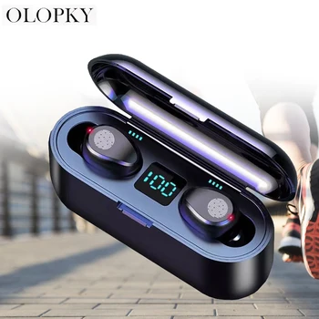 TWS Wireless Earphone Bluetooth V5.0 F9 Wireless Bluetooth Headphone LED Display With 2000mAh Power Bank Headset With Microphone
TWS Wireless Earphone Bluetooth V5.0 F9 Wireless Bluetooth Headphone LED Display With 2000mAh Power Bank Headset With Microphone