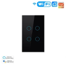 Smart Glass Panel Switch Smart Life/Tuya App Multi-Control Association Voice Control Work With Alexa Google Home 1/2/3/4 Gang US
Smart Glass Panel Switch Smart Life/Tuya App Multi-Control Association Voice Control Work With Alexa Google Home 1/2/3/4 Gang US
