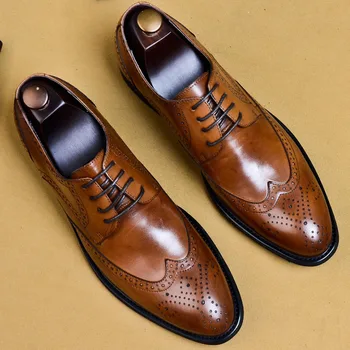 2019 New Men Dress Shoes Genuine Leather Male Oxford Italian Classic Vintage Lace-up Men's Brogue Shoes Oxford US 11.5
2019 New Men Dress Shoes Genuine Leather Male Oxford Italian Classic Vintage Lace-up Men's Brogue Shoes Oxford US 11.5