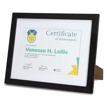 Document Black Frame for 11x14 Inch Certificate Photo Artwork Achievements and Degree Wall Tabletop Frames Set
Document Black Frame for 11x14 Inch Certificate Photo Artwork Achievements and Degree Wall Tabletop Frames Set
