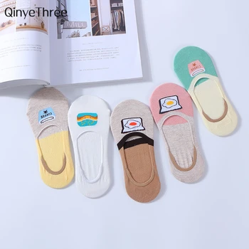 New fashion invisible cotton socks funny foods with delicious coffee hamburger fried egg pattern women Sokken Casual female Sock
New fashion invisible cotton socks funny foods with delicious coffee hamburger fried egg pattern women Sokken Casual female Sock