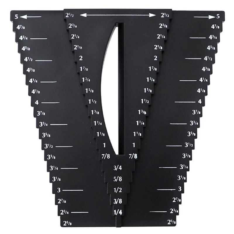 Woodworking Scribing Ruler Outer Caliper Ruler 1/8inch-5Inch Round Center Square Center Scribe
Woodworking Scribing Ruler Outer Caliper Ruler 1/8inch-5Inch Round Center Square Center Scribe