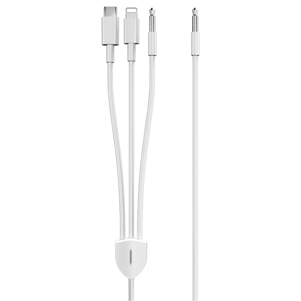 3 in 1 AUX Audio Cable lightning&Type-C&3.5mm to 3.5mm Male Jack for IPhone Android Player, Stereo Audio Cable Adapter for Car
3 in 1 AUX Audio Cable lightning&Type-C&3.5mm to 3.5mm Male Jack for IPhone Android Player, Stereo Audio Cable Adapter for Car