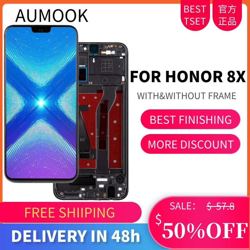 6.5 inch LCD for Huawei Honor 8X Display Touch Screen Digitizer Assembly for LCD Screen With Frame replacement Free Gifts
6.5 inch LCD for Huawei Honor 8X Display Touch Screen Digitizer Assembly for LCD Screen With Frame replacement Free Gifts