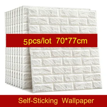 5PCS Self adhesive Waterproof TV Background Brick Wallpapers 3D Wall Sticker Living Room Wallpaper Mural Bedroom Decorative 
5PCS Self adhesive Waterproof TV Background Brick Wallpapers 3D Wall Sticker Living Room Wallpaper Mural Bedroom Decorative