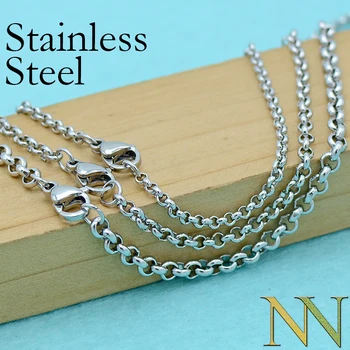 50 pcs - Stainless Steel Necklace, NeoVogue Circle LInk Rolo Chain, Stainless Steel Chain- 16/18/20/22/24/30 Inch Women Jewelery
50 pcs - Stainless Steel Necklace, NeoVogue Circle LInk Rolo Chain, Stainless Steel Chain- 16/18/20/22/24/30 Inch Women Jewelery