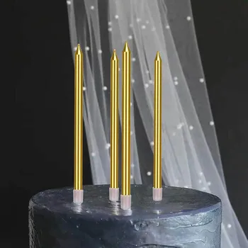 Colorful candlestick candlesticks high metal birthday Pencil cake candles to long and thin cake candles
Colorful candlestick candlesticks high metal birthday Pencil cake candles to long and thin cake candles
