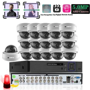 Face record 5MP CCTV Surveillance Kit Security Camera System 16ch DVR 2592*1944P Video In/Output Kit CCTV Remote View on Phone
Face record 5MP CCTV Surveillance Kit Security Camera System 16ch DVR 2592*1944P Video In/Output Kit CCTV Remote View on Phone