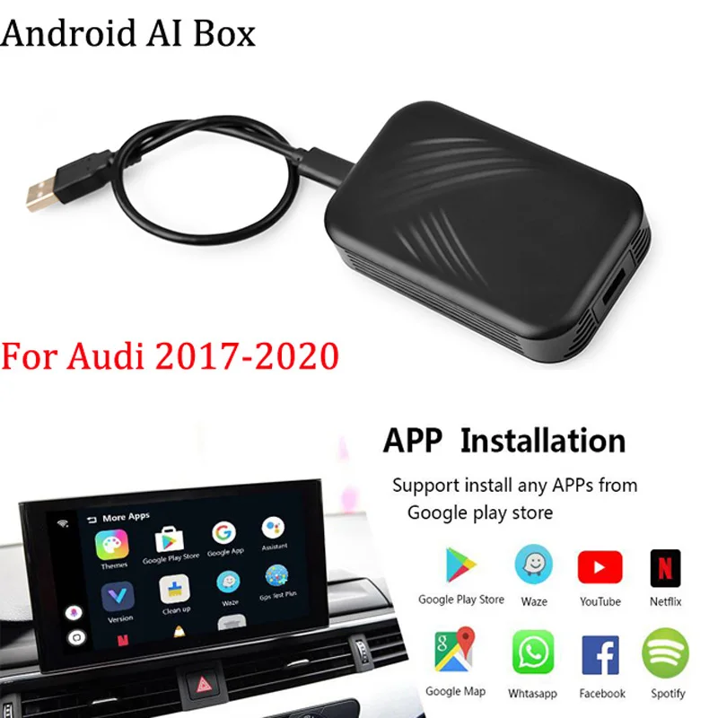 Apple Carplay AI Box For A1 A3 A4 A5 A6 A7 A8 Q3 Q5 Q7 2017-2020 Plug-in Auto Car Android Entertainment System Plug and Play
Apple Carplay AI Box For A1 A3 A4 A5 A6 A7 A8 Q3 Q5 Q7 2017-2020 Plug-in Auto Car Android Entertainment System Plug and Play