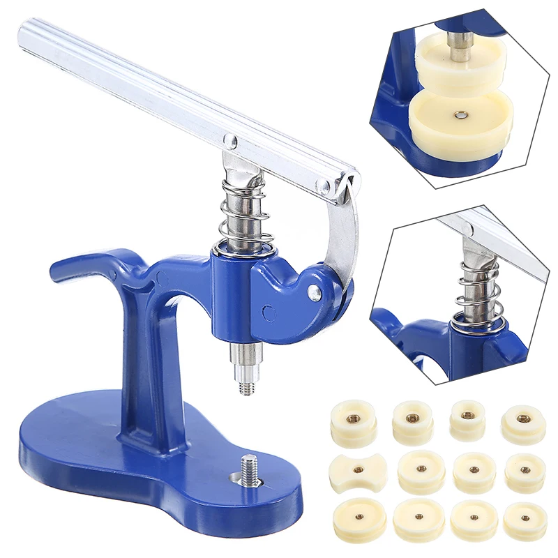 1pc Watch Case Press Tool Watch Back Cover Closer Press Watchmakers Professional Useful Repair Tool Set With 12pcs Dies Parts
1pc Watch Case Press Tool Watch Back Cover Closer Press Watchmakers Professional Useful Repair Tool Set With 12pcs Dies Parts