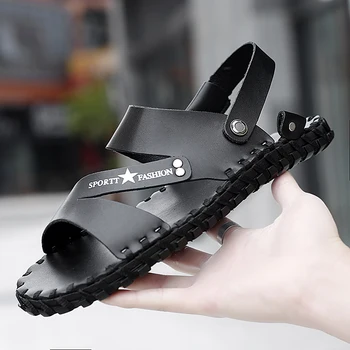 Men's summer outdoor sandals breathable lightweight indoor slippers simple fashion casual beach shoes high quality comfortable 
Men's summer outdoor sandals breathable lightweight indoor slippers simple fashion casual beach shoes high quality comfortable
