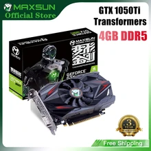 Maxsun Graphics Card GTX1050TI Transformers 4GB Nvidia GDDR5 128bit GPU Video Gaming Video Card For PC Computer Full New Maxsun Graphics Card GTX1050TI Transformers 4GB Nvidia GDDR5 128bit GPU Video Gaming Video Card For PC Computer Full New