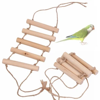 Pets Birds Wooden Ladders Funny Birds Toys Wood Hanging Design Parrots Climbing Ladder Toys Small Animals Toys Supplies
Pets Birds Wooden Ladders Funny Birds Toys Wood Hanging Design Parrots Climbing Ladder Toys Small Animals Toys Supplies