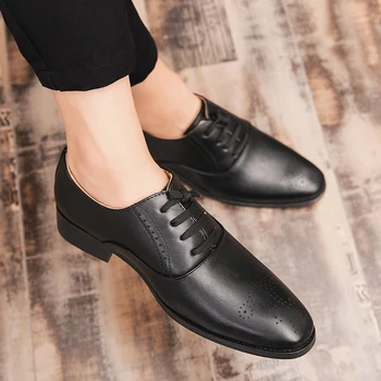 Large size 38-48 Fashion Men Casual Dress Shoes Male Oxfords Office comfortable Shoes Men Wedding Leather Shoes British Style
Large size 38-48 Fashion Men Casual Dress Shoes Male Oxfords Office comfortable Shoes Men Wedding Leather Shoes British Style