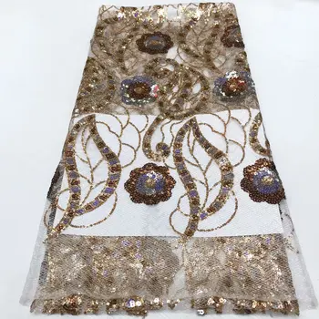 New Gold LACE Fashion African Mesh Lace Fabric High Quality Sequins French Lace Fabric 3D Applique Mesh Lace For Wedding Sewing
New Gold LACE Fashion African Mesh Lace Fabric High Quality Sequins French Lace Fabric 3D Applique Mesh Lace For Wedding Sewing