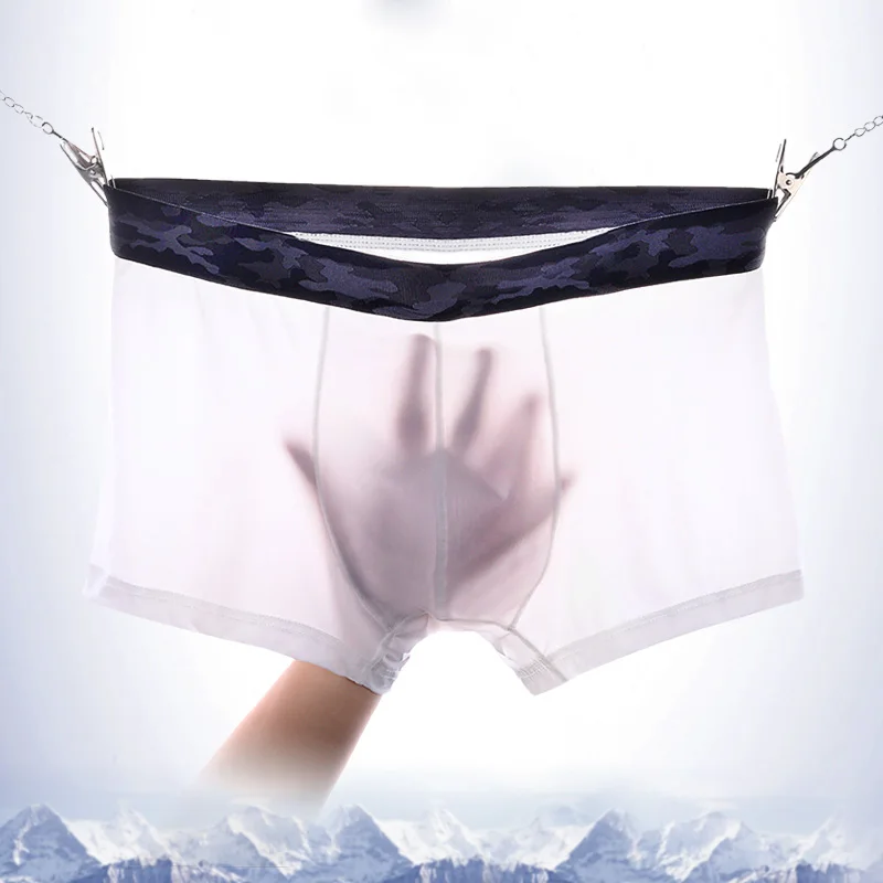 ice silk Men's Underwear Men's super light style Sexy middle Rise Cold Breathable Panties Head white black blue red 149
ice silk Men's Underwear Men's super light style Sexy middle Rise Cold Breathable Panties Head white black blue red 149