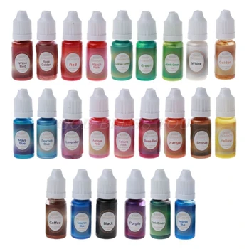 24 Colors Pearlescent Resin Pigment Kit Liquid Pearl-luster Resin Pigment Colorant Dye Resin Jewelry Making Tools Kit
24 Colors Pearlescent Resin Pigment Kit Liquid Pearl-luster Resin Pigment Colorant Dye Resin Jewelry Making Tools Kit