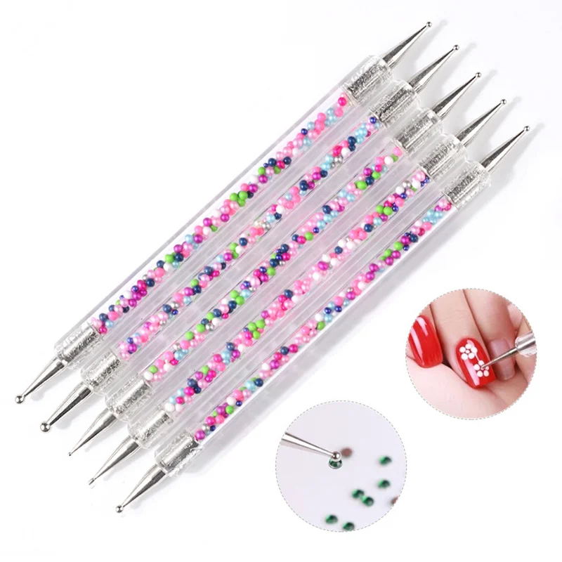 5Pcs/Pack Professional Nail Art Tool 2 ways Swirl Marbleizing Steel Dotting Pen
5Pcs/Pack Professional Nail Art Tool 2 ways Swirl Marbleizing Steel Dotting Pen