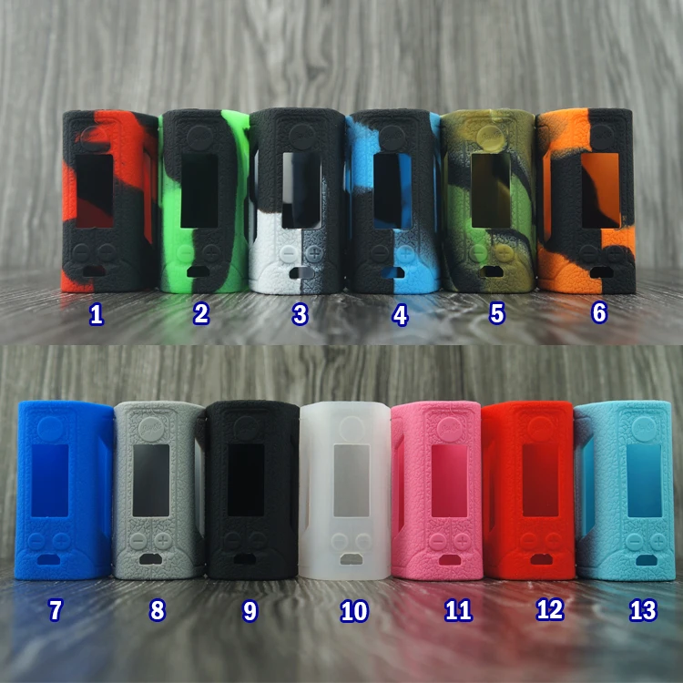 50 шт. Противоскользящий силиконовый чехол для Wismec RX GEN3 Dual 230W текстура кожи