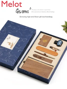 Classical Chinese Style Creative Black Walnut Wooden Bookmark Notebook 32G USB Flash Gift Box Gift
Classical Chinese Style Creative Black Walnut Wooden Bookmark Notebook 32G USB Flash Gift Box Gift