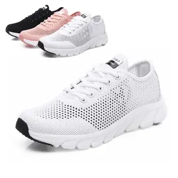 Women's Breathable Mesh Shoes White Summer Weave Air-permeable Lace-up Shoe Comfortable Hollow-out Leisure Shoes Women Sneakers
Women's Breathable Mesh Shoes White Summer Weave Air-permeable Lace-up Shoe Comfortable Hollow-out Leisure Shoes Women Sneakers