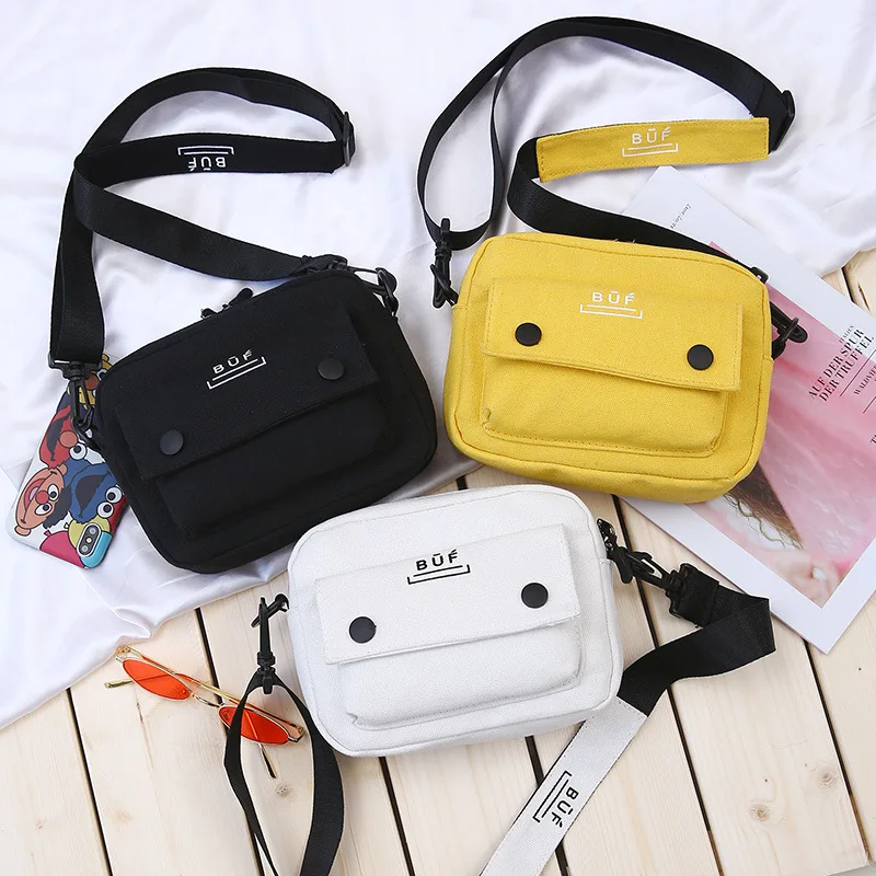 2020 new women's bag small bag summer new one-shoulder canvas bag Korean version of the tide messenger female bag small bag
2020 new women's bag small bag summer new one-shoulder canvas bag Korean version of the tide messenger female bag small bag