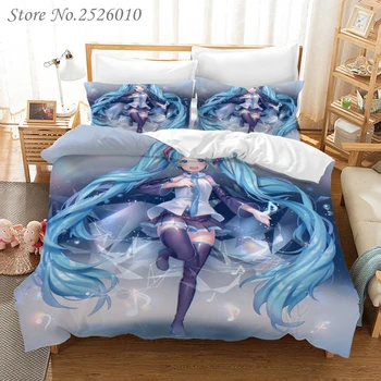 Hatsune Miku Anime 3D Printed Bedding Set Boy Girl Kids Cartoon Duvet Cover Set Pillowcase Twin Full Queen King Size Bed Linens
Hatsune Miku Anime 3D Printed Bedding Set Boy Girl Kids Cartoon Duvet Cover Set Pillowcase Twin Full Queen King Size Bed Linens