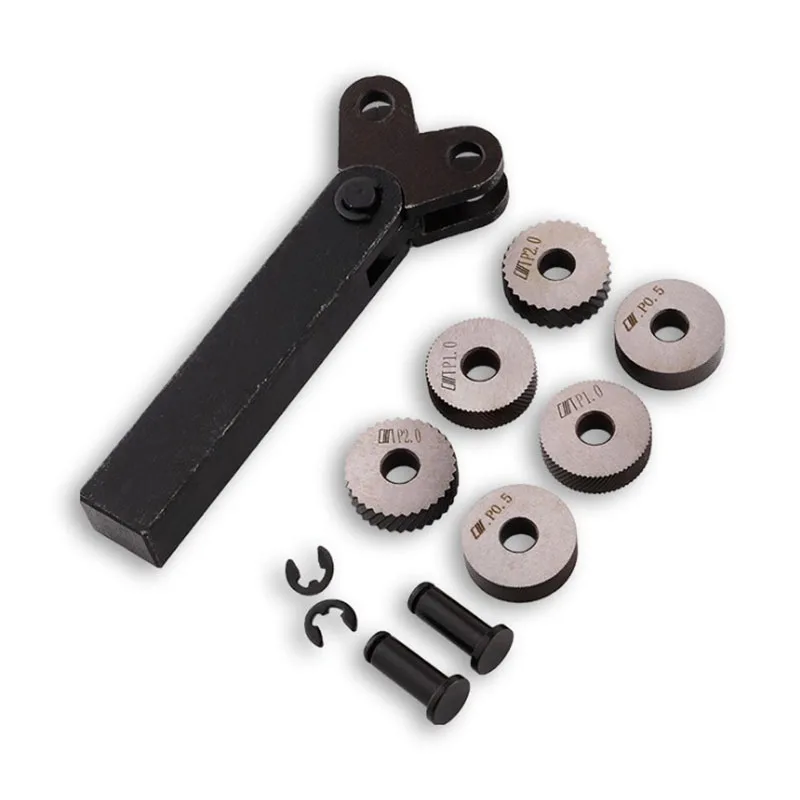 7pcs Set Steel Dual Wheel Knurling Tool Set with Diagonal Linear Knurl Wheel 0.5/1/2mm Pitch
7pcs Set Steel Dual Wheel Knurling Tool Set with Diagonal Linear Knurl Wheel 0.5/1/2mm Pitch