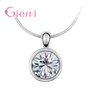 Luxury 925 Sterling Silver Fashion Wedding Jewelry Sets with Shiny Round Zirconia Crystal Pendant Necklace & Earring
Luxury 925 Sterling Silver Fashion Wedding Jewelry Sets with Shiny Round Zirconia Crystal Pendant Necklace & Earring