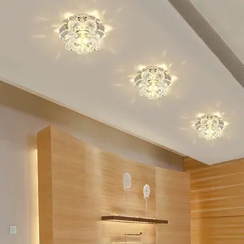 Corridor Mirror Ceiling Lamp Aisle Light Veranda Lighting 6 LED 3W Down Crystal Modern Surface Mounted Lights For Living Room 
Corridor Mirror Ceiling Lamp Aisle Light Veranda Lighting 6 LED 3W Down Crystal Modern Surface Mounted Lights For Living Room