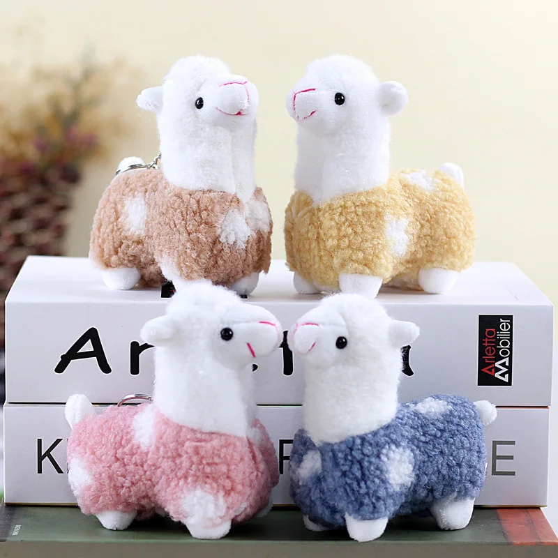 12CM Cute mini alpaca soft cotton animal plush stuffed doll toy keychain cartoon bag pendant wedding decoration gift
12CM Cute mini alpaca soft cotton animal plush stuffed doll toy keychain cartoon bag pendant wedding decoration gift