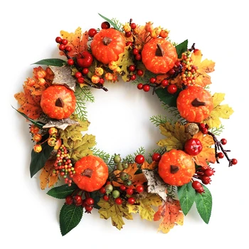 Christmas Thanksgiving Autumn Wreath Artificial Maple Leaf Berries Door Window Decoration
Christmas Thanksgiving Autumn Wreath Artificial Maple Leaf Berries Door Window Decoration