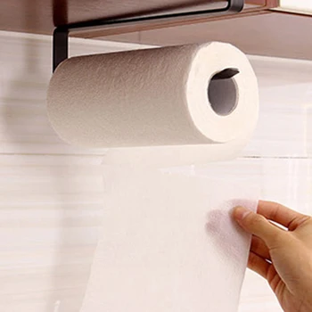Kitchen Bathroom Black Space Saving Under Shelf Iron Hanger Strong Load Capacity For Cabinet Punch Free Tissue Roll Towel Rack 
Kitchen Bathroom Black Space Saving Under Shelf Iron Hanger Strong Load Capacity For Cabinet Punch Free Tissue Roll Towel Rack
