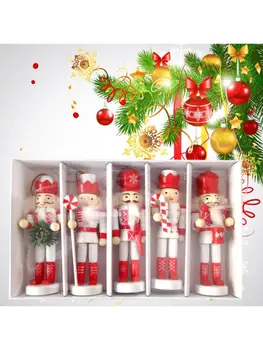 5pcs 12cm Wooden Nutcracker Puppet Walnuts Soldier Doll Pendant Christmas Decor 67JB
5pcs 12cm Wooden Nutcracker Puppet Walnuts Soldier Doll Pendant Christmas Decor 67JB