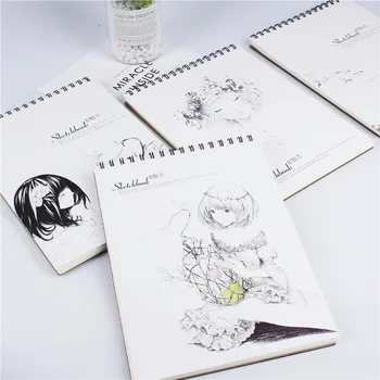 Hand drawn cartoon cute A4 coil book art sketch book blank book custom logo
Hand drawn cartoon cute A4 coil book art sketch book blank book custom logo