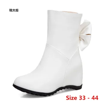 Martin Mid Calf Boots Height Increasing Wedges Women Spring Autumn High Heel shoes Short Boots Woman Small Big Size 33 - 44
Martin Mid Calf Boots Height Increasing Wedges Women Spring Autumn High Heel shoes Short Boots Woman Small Big Size 33 - 44