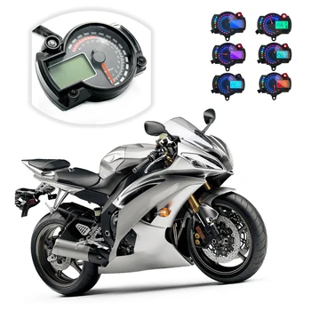 Universal 7 Colors Motorcycle Digital Instrument Speedometer Odometer Adjustable Panel Display LCD Gauge for RX2N 4 cylinders
Universal 7 Colors Motorcycle Digital Instrument Speedometer Odometer Adjustable Panel Display LCD Gauge for RX2N 4 cylinders