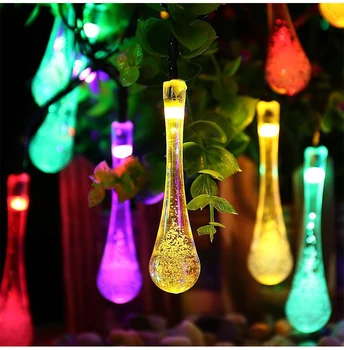 LED Solar Bulb Light String Droplet Bulbs Fairy String Lights For Christmas Garden Wedding Party Decoration 6M 30 LEDs Light
LED Solar Bulb Light String Droplet Bulbs Fairy String Lights For Christmas Garden Wedding Party Decoration 6M 30 LEDs Light