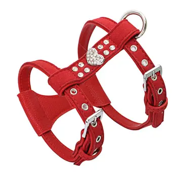 Pet Chest Strap Shining Rhinestone Heart design Vest Harnesses soft comfortableSmall Dog Puppy Cat Leather Leash Pet Supplies
Pet Chest Strap Shining Rhinestone Heart design Vest Harnesses soft comfortableSmall Dog Puppy Cat Leather Leash Pet Supplies