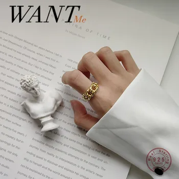 WANTME Fashion Punk Wide Knotted Bohemian Opening Adjustable Ring for Women Genuine 925 Sterling Silver Korean Men Jewelry Gift 
WANTME Fashion Punk Wide Knotted Bohemian Opening Adjustable Ring for Women Genuine 925 Sterling Silver Korean Men Jewelry Gift