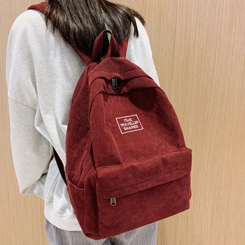 Student Stripe Corduroy Backpack Cute Women School Bag Teenage Girl Harajuku Backpack Kawaii Female Fashion Bag Book Lady Luxury
Student Stripe Corduroy Backpack Cute Women School Bag Teenage Girl Harajuku Backpack Kawaii Female Fashion Bag Book Lady Luxury