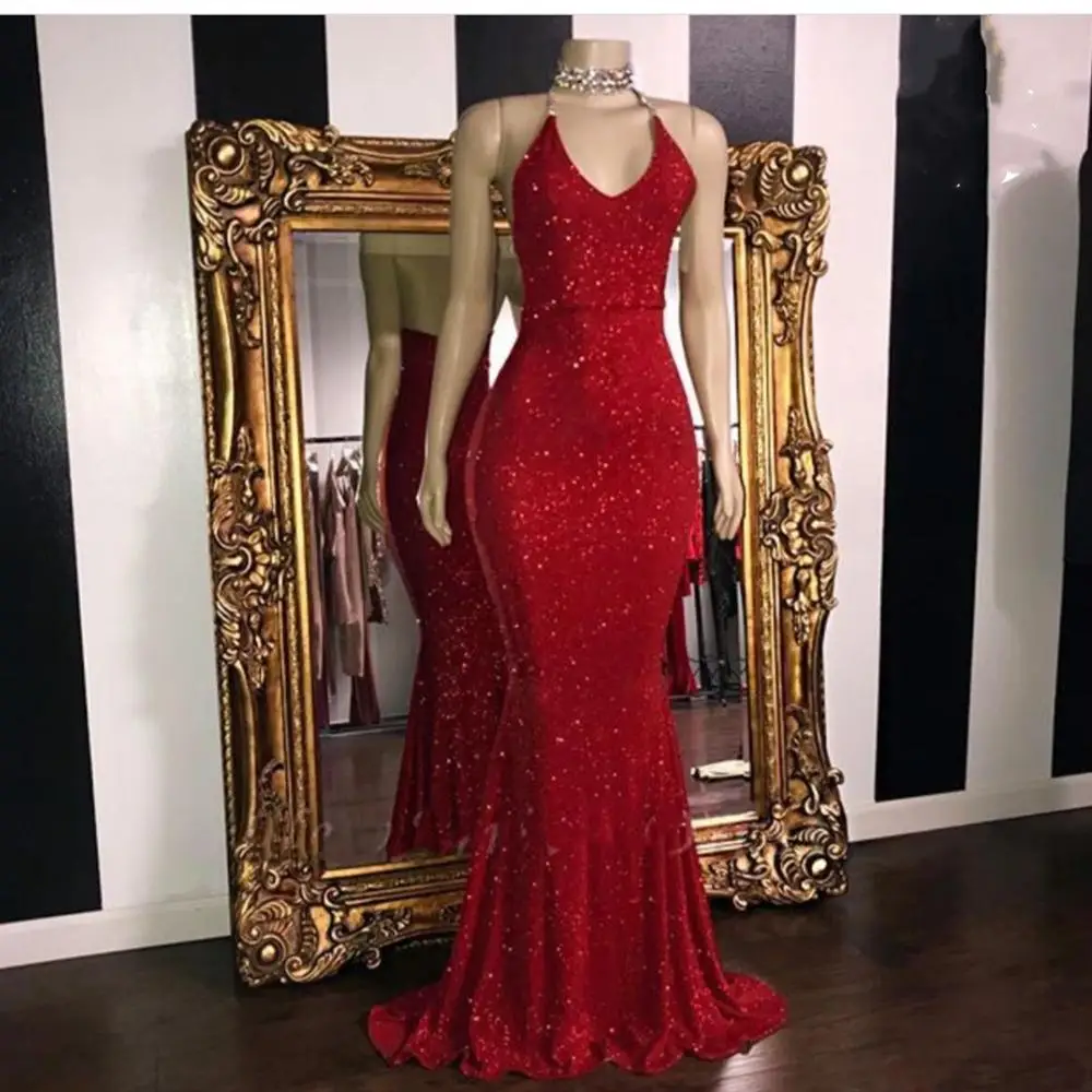 Red Long Evening Dresses 2019 Glitter Sequin Mermaid V-neck Sleeveless Arabic Style Women Formal Evening Gowns Prom Dresses
Red Long Evening Dresses 2019 Glitter Sequin Mermaid V-neck Sleeveless Arabic Style Women Formal Evening Gowns Prom Dresses