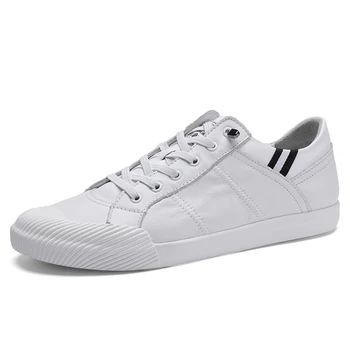 Trend Wild Sneakers Men Casual Shoes Genuine Leather Mens Designer Solid Classic Fashion Male Lace Up Flats Black White 38-55 
Trend Wild Sneakers Men Casual Shoes Genuine Leather Mens Designer Solid Classic Fashion Male Lace Up Flats Black White 38-55