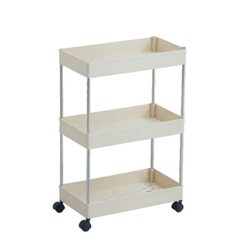 Gap Storage Rack Kitchen Slim Slide Tower Wheels Space Saving Organizer Movable Assemble Plastic Bathroom Shelf 3-Layer
Gap Storage Rack Kitchen Slim Slide Tower Wheels Space Saving Organizer Movable Assemble Plastic Bathroom Shelf 3-Layer