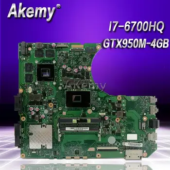 Akemy N552VW Laptop motherboard For Asus N552VW N552V N552 Test original mainboard I7-6700HQ GTX950M-4G 
Akemy N552VW Laptop motherboard For Asus N552VW N552V N552 Test original mainboard I7-6700HQ GTX950M-4G