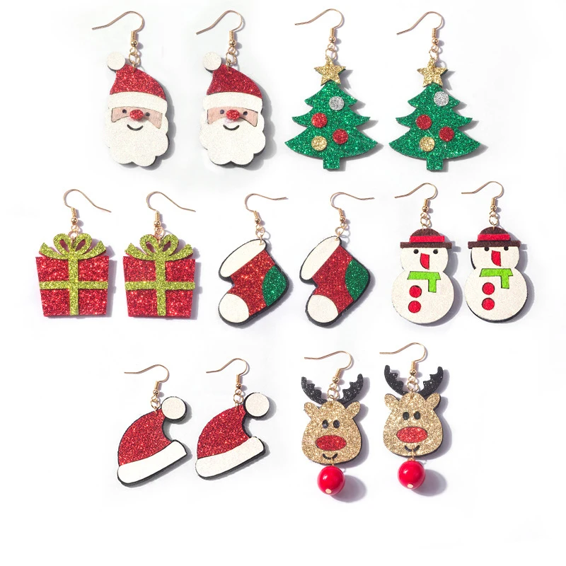 7 Pairs/ Set New Christmas Earrings Christmas Tree Jewelry Cartoon Lovely Snowman Elk Santa Claus Drop Dangle Earrings Wholesale
7 Pairs/ Set New Christmas Earrings Christmas Tree Jewelry Cartoon Lovely Snowman Elk Santa Claus Drop Dangle Earrings Wholesale