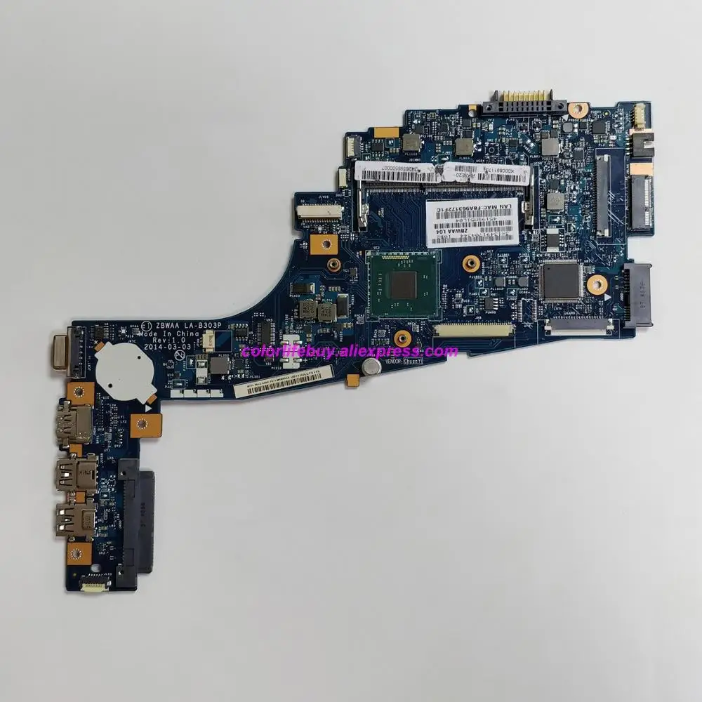 

Genuine K000891170 ZBWAA LA-B303P w SR1W2 N3530 CPU Laptop Motherboard for Toshiba Satellite C55 C55-B Notebook PC