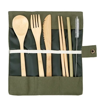 NICEYARD 6pcs/Set Reusable Bamboo Cutlery Set Eco-friendly Travel Spoon Fork Chopsticks Portable Dinnerware Kitchen Tool
NICEYARD 6pcs/Set Reusable Bamboo Cutlery Set Eco-friendly Travel Spoon Fork Chopsticks Portable Dinnerware Kitchen Tool