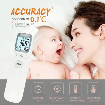 1Pc Digital Thermometer Infrared Baby Adult Forehead Non-Contact Infrared Thermometer With Lcd Backlight Termometro Infravermelh
1Pc Digital Thermometer Infrared Baby Adult Forehead Non-Contact Infrared Thermometer With Lcd Backlight Termometro Infravermelh