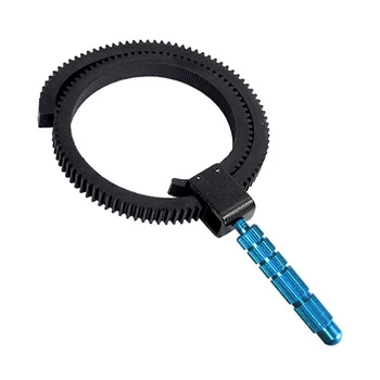 

HOT-Rubber Follow Focus ring gear belt with plug in aluminum alloy for SLR cameras digital DSLR Camcorder Camera